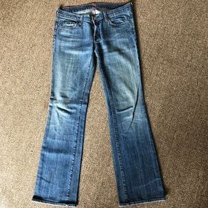 7 for all man kind blue bootcut jeans 30